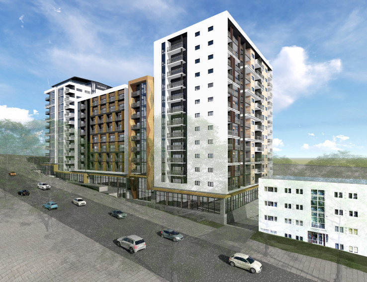 Roadside view of 139 Greys Ave Render of a new housing development