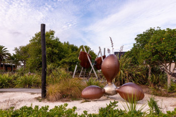 Hobsonville Point Park A sculpture at Hobsonville Point park